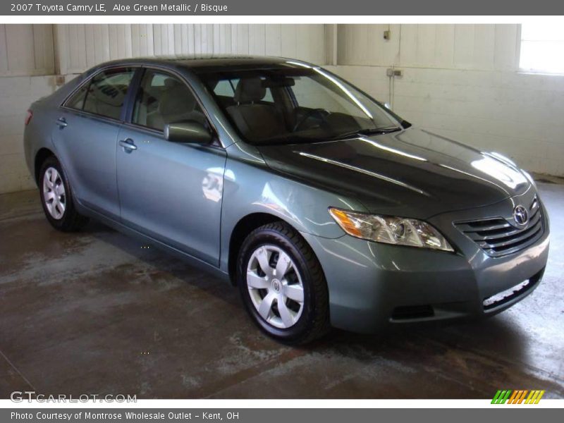 Aloe Green Metallic / Bisque 2007 Toyota Camry LE
