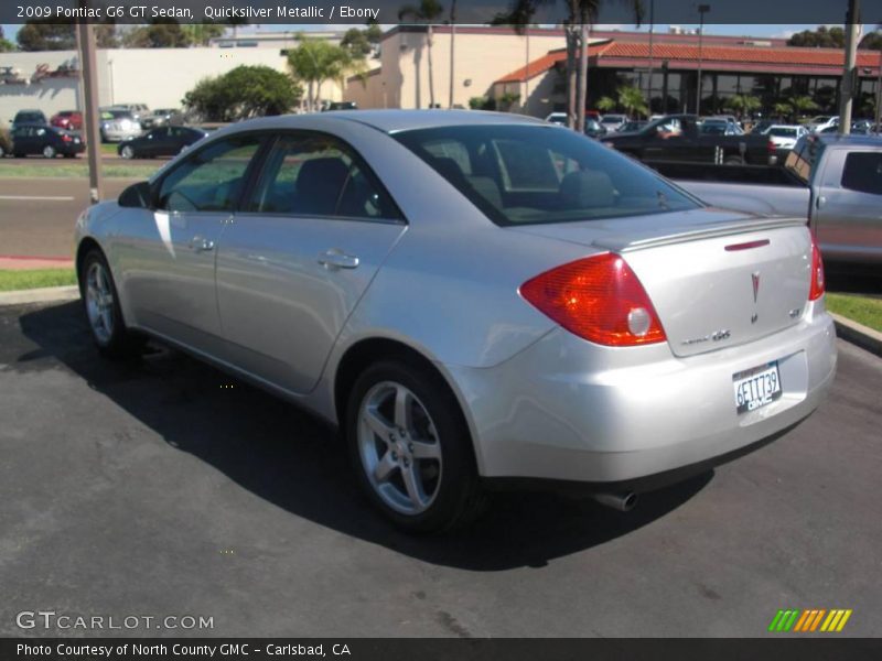 Quicksilver Metallic / Ebony 2009 Pontiac G6 GT Sedan