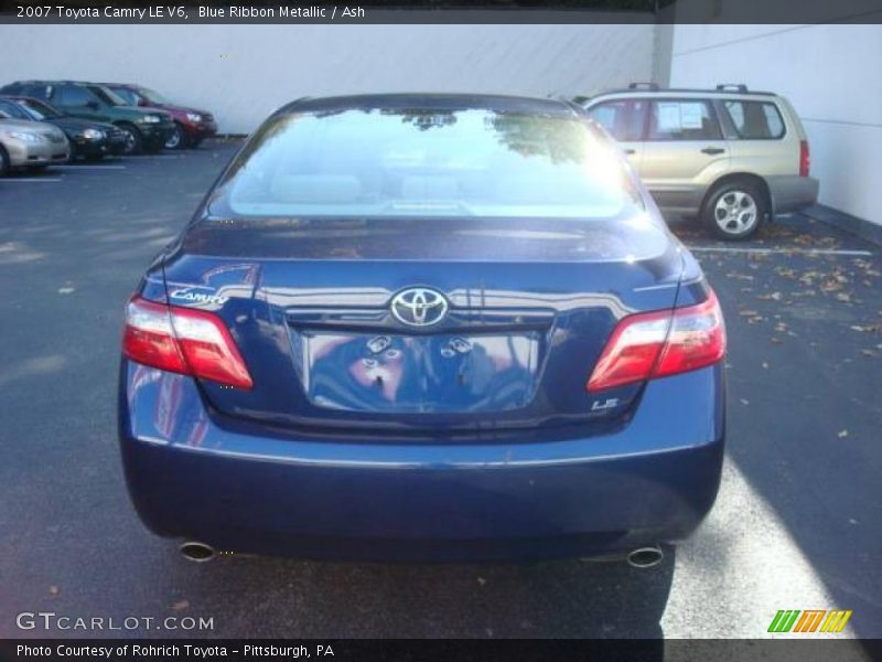 Blue Ribbon Metallic / Ash 2007 Toyota Camry LE V6