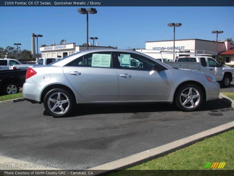 Quicksilver Metallic / Ebony 2009 Pontiac G6 GT Sedan
