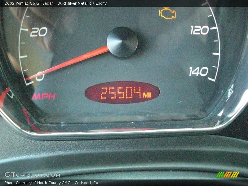 Quicksilver Metallic / Ebony 2009 Pontiac G6 GT Sedan