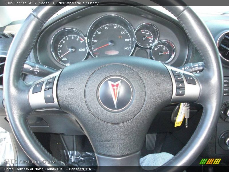 Quicksilver Metallic / Ebony 2009 Pontiac G6 GT Sedan