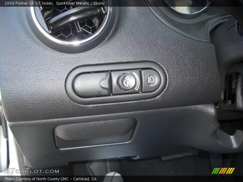 Quicksilver Metallic / Ebony 2009 Pontiac G6 GT Sedan