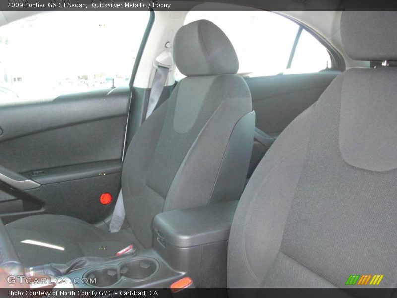 Quicksilver Metallic / Ebony 2009 Pontiac G6 GT Sedan