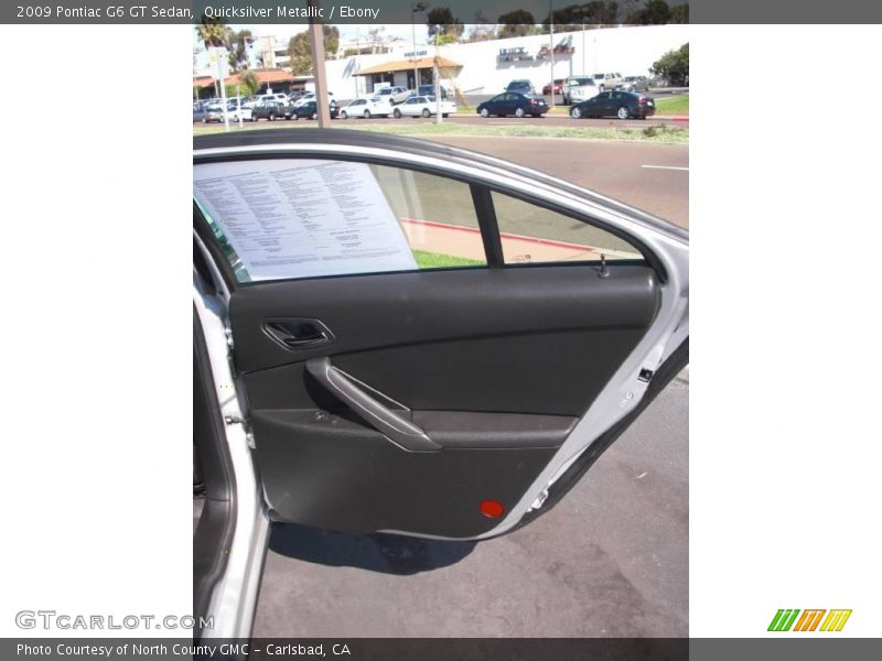 Quicksilver Metallic / Ebony 2009 Pontiac G6 GT Sedan