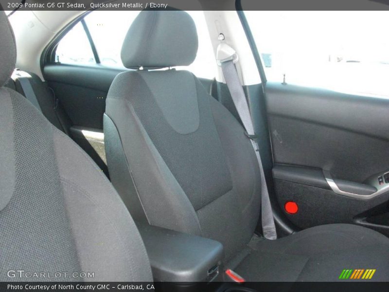 Quicksilver Metallic / Ebony 2009 Pontiac G6 GT Sedan