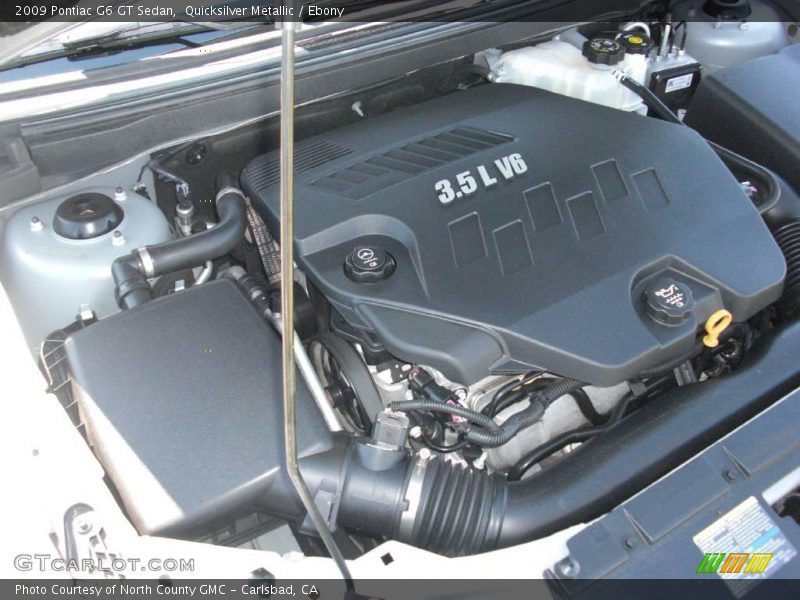 Quicksilver Metallic / Ebony 2009 Pontiac G6 GT Sedan