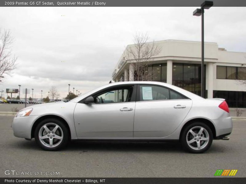 Quicksilver Metallic / Ebony 2009 Pontiac G6 GT Sedan