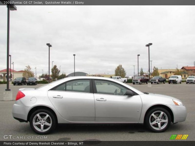 Quicksilver Metallic / Ebony 2009 Pontiac G6 GT Sedan