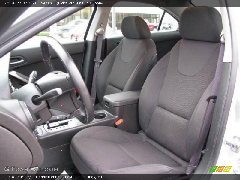 Quicksilver Metallic / Ebony 2009 Pontiac G6 GT Sedan