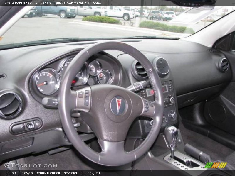 Quicksilver Metallic / Ebony 2009 Pontiac G6 GT Sedan