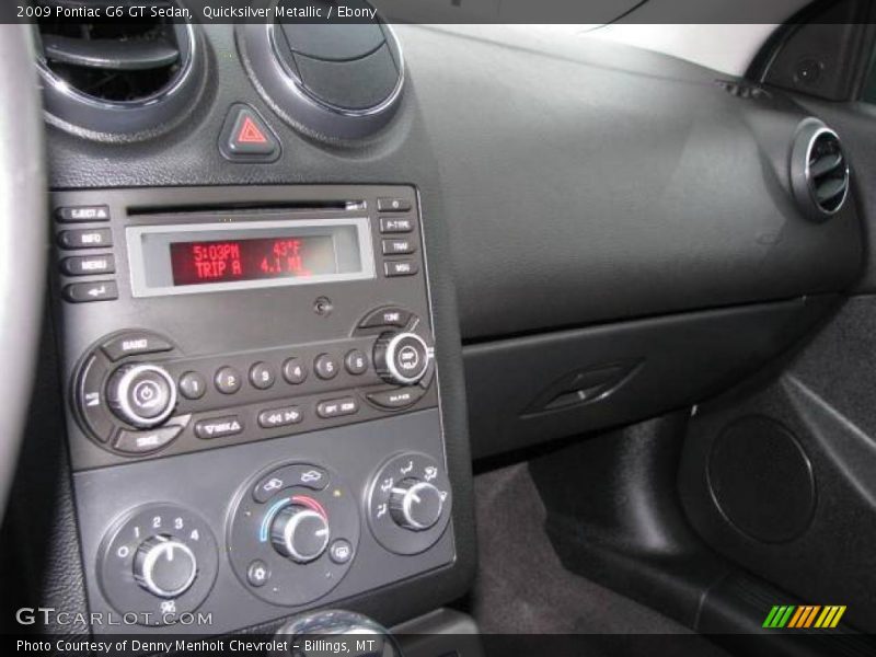 Quicksilver Metallic / Ebony 2009 Pontiac G6 GT Sedan