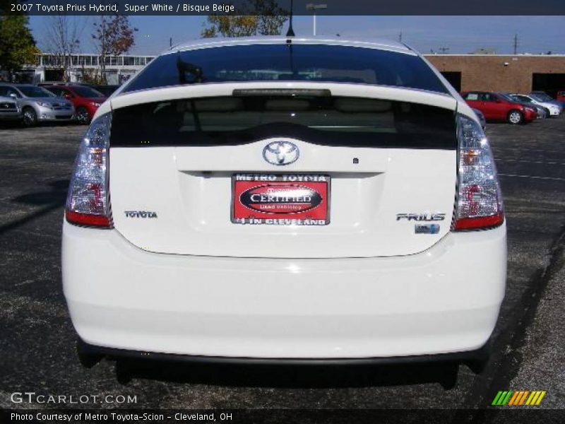 Super White / Bisque Beige 2007 Toyota Prius Hybrid