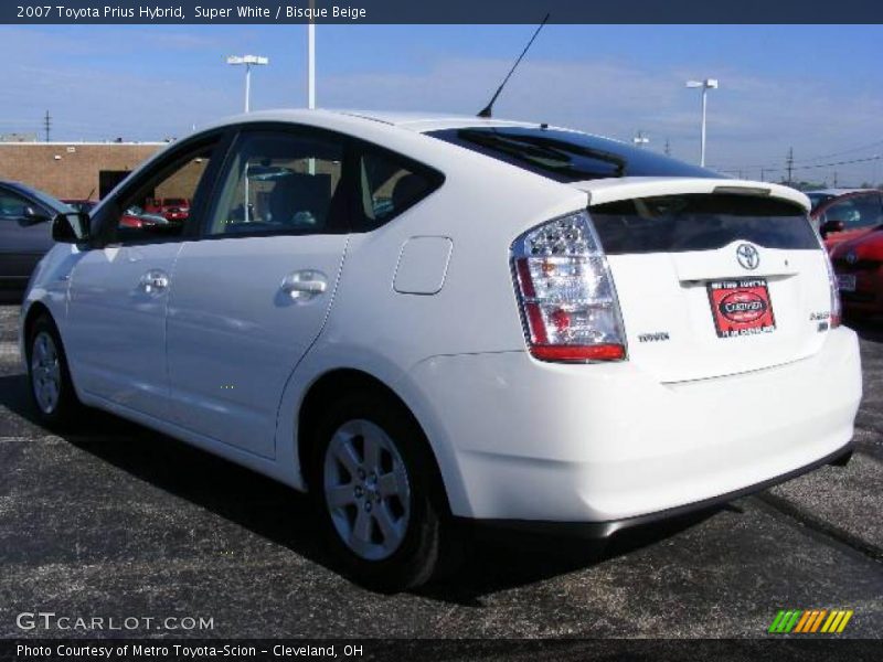 Super White / Bisque Beige 2007 Toyota Prius Hybrid
