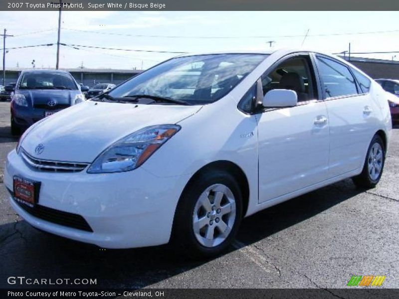 Super White / Bisque Beige 2007 Toyota Prius Hybrid