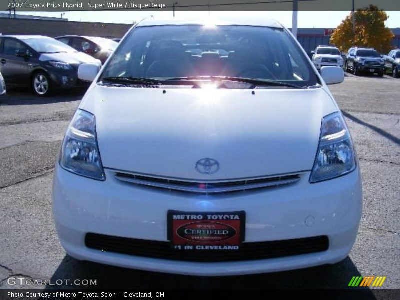 Super White / Bisque Beige 2007 Toyota Prius Hybrid