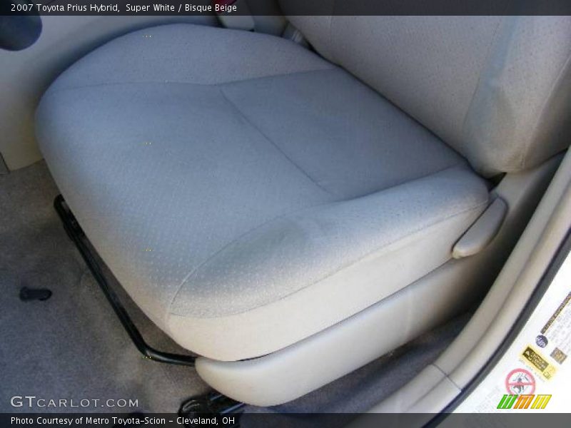 Super White / Bisque Beige 2007 Toyota Prius Hybrid