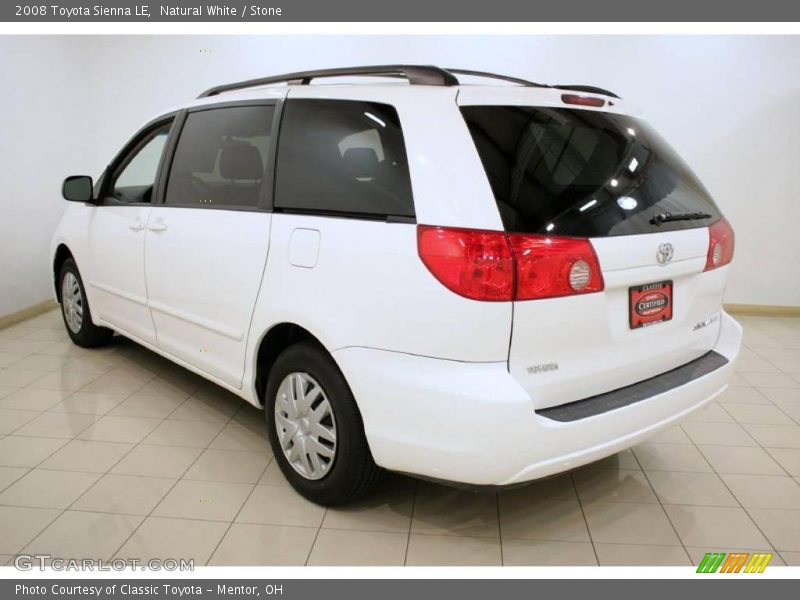 Natural White / Stone 2008 Toyota Sienna LE