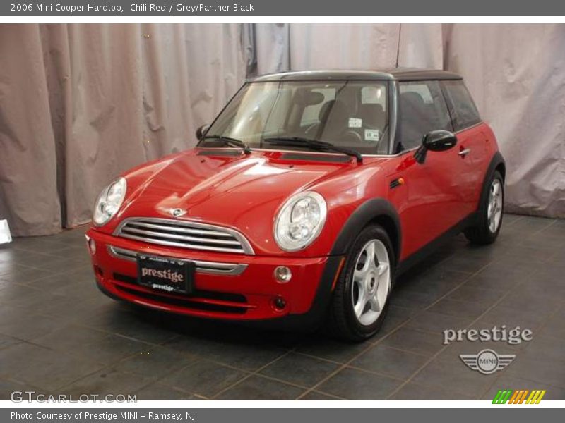 Chili Red / Grey/Panther Black 2006 Mini Cooper Hardtop