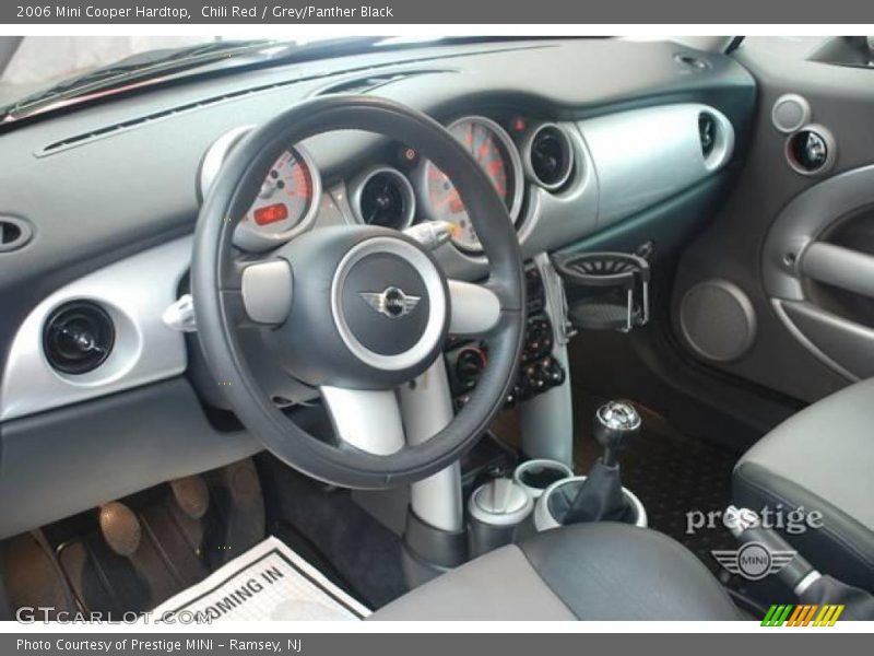 Chili Red / Grey/Panther Black 2006 Mini Cooper Hardtop