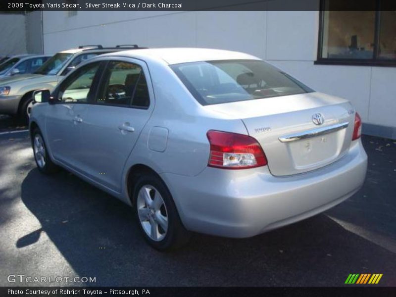 Silver Streak Mica / Dark Charcoal 2008 Toyota Yaris Sedan