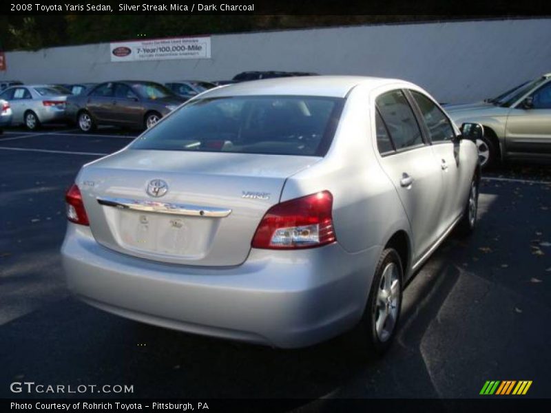 Silver Streak Mica / Dark Charcoal 2008 Toyota Yaris Sedan