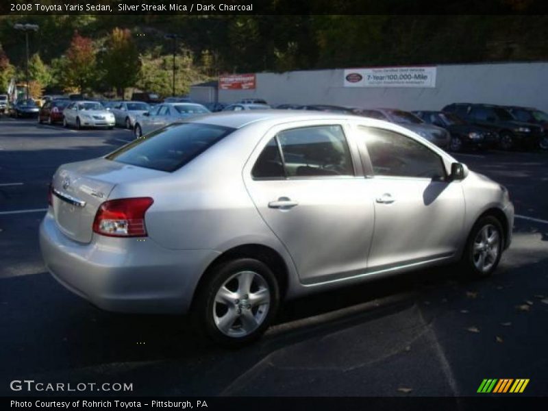Silver Streak Mica / Dark Charcoal 2008 Toyota Yaris Sedan