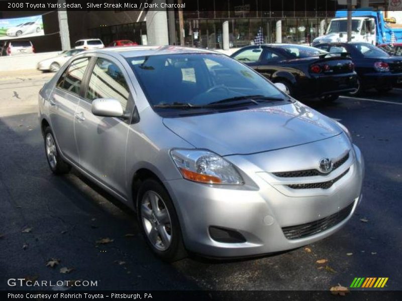 Silver Streak Mica / Dark Charcoal 2008 Toyota Yaris Sedan