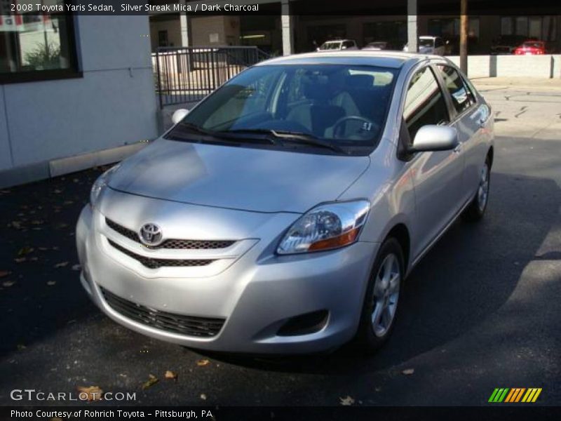 Silver Streak Mica / Dark Charcoal 2008 Toyota Yaris Sedan