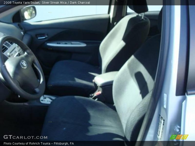 Silver Streak Mica / Dark Charcoal 2008 Toyota Yaris Sedan