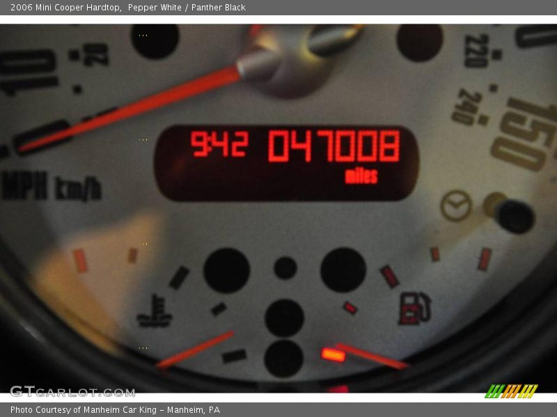 Pepper White / Panther Black 2006 Mini Cooper Hardtop