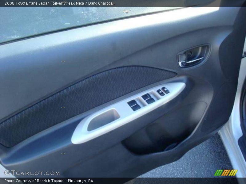 Silver Streak Mica / Dark Charcoal 2008 Toyota Yaris Sedan
