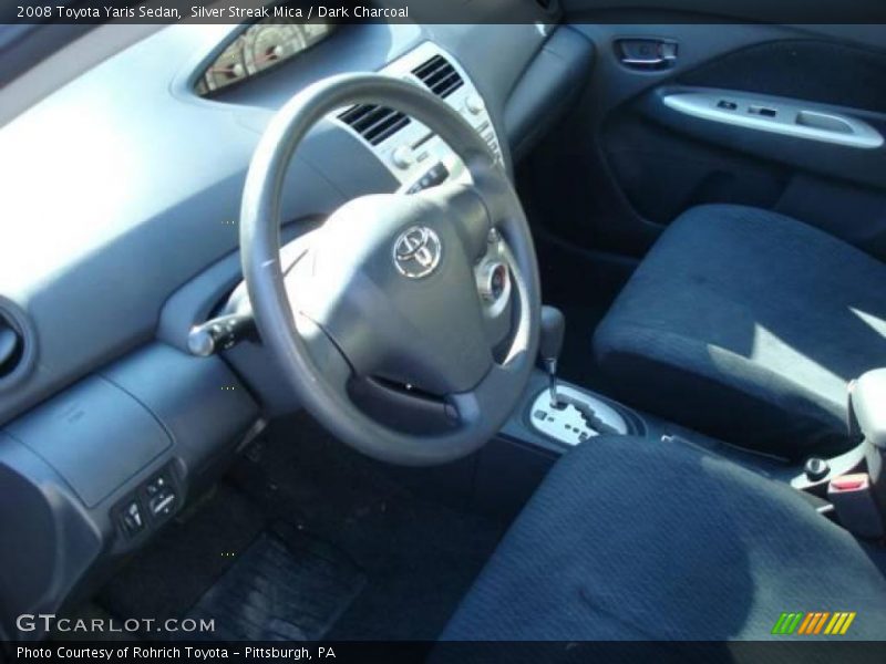 Silver Streak Mica / Dark Charcoal 2008 Toyota Yaris Sedan