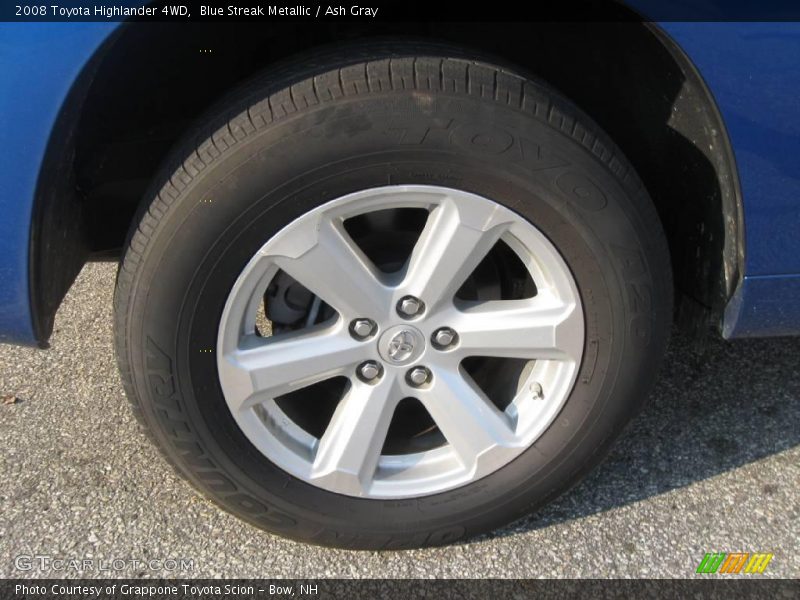 Blue Streak Metallic / Ash Gray 2008 Toyota Highlander 4WD