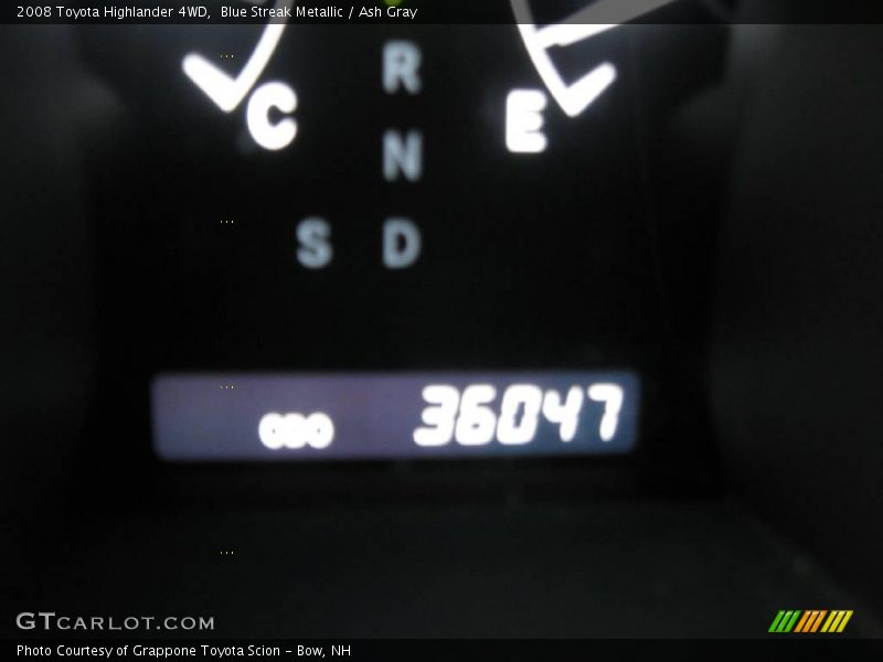 Blue Streak Metallic / Ash Gray 2008 Toyota Highlander 4WD