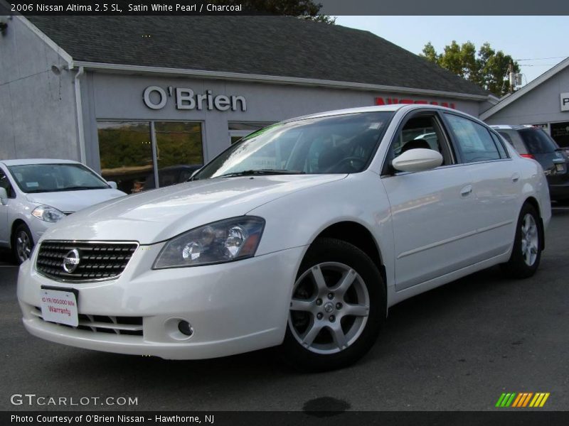 Satin White Pearl / Charcoal 2006 Nissan Altima 2.5 SL