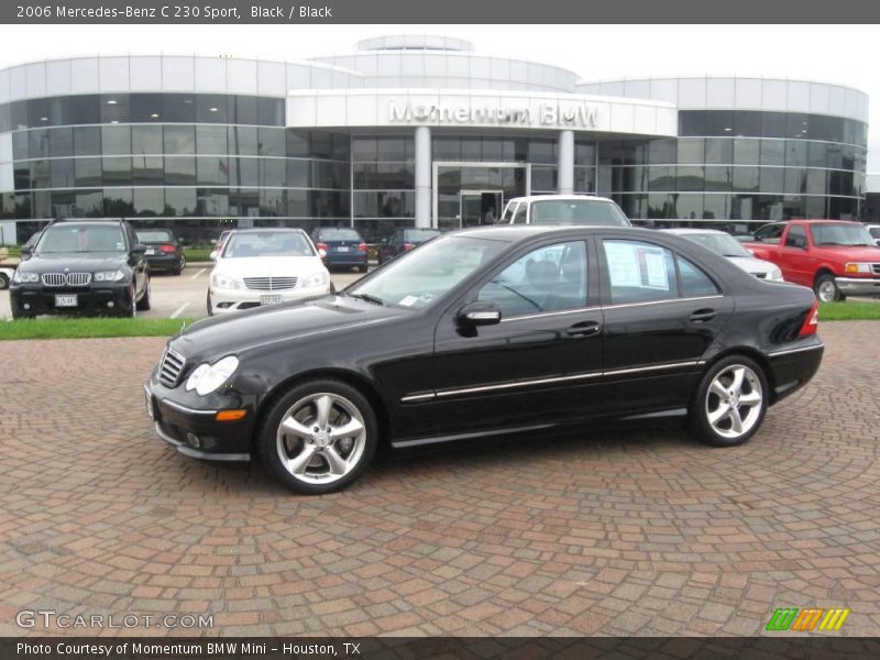 Black / Black 2006 Mercedes-Benz C 230 Sport