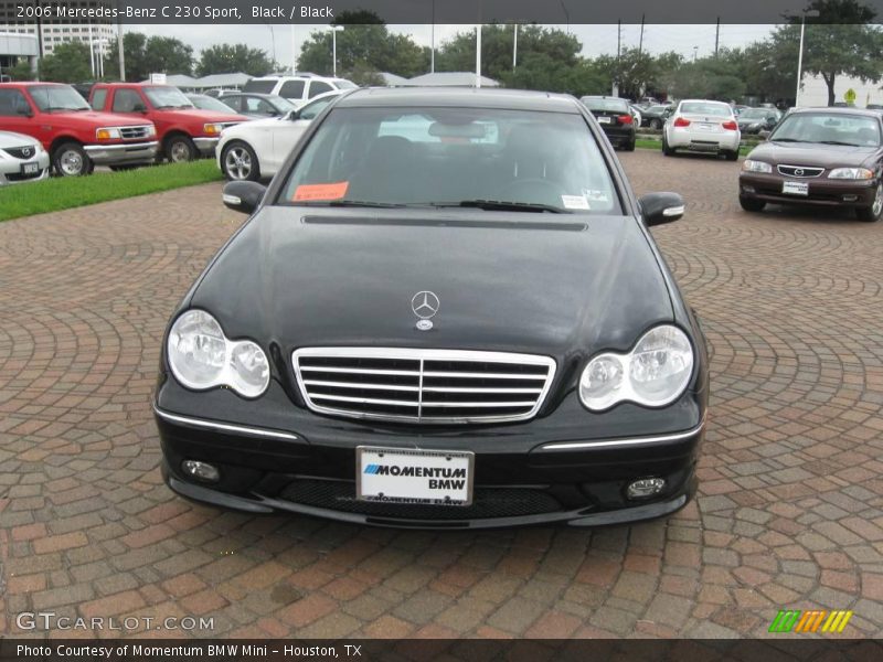 Black / Black 2006 Mercedes-Benz C 230 Sport