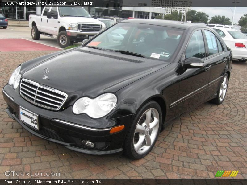 Black / Black 2006 Mercedes-Benz C 230 Sport