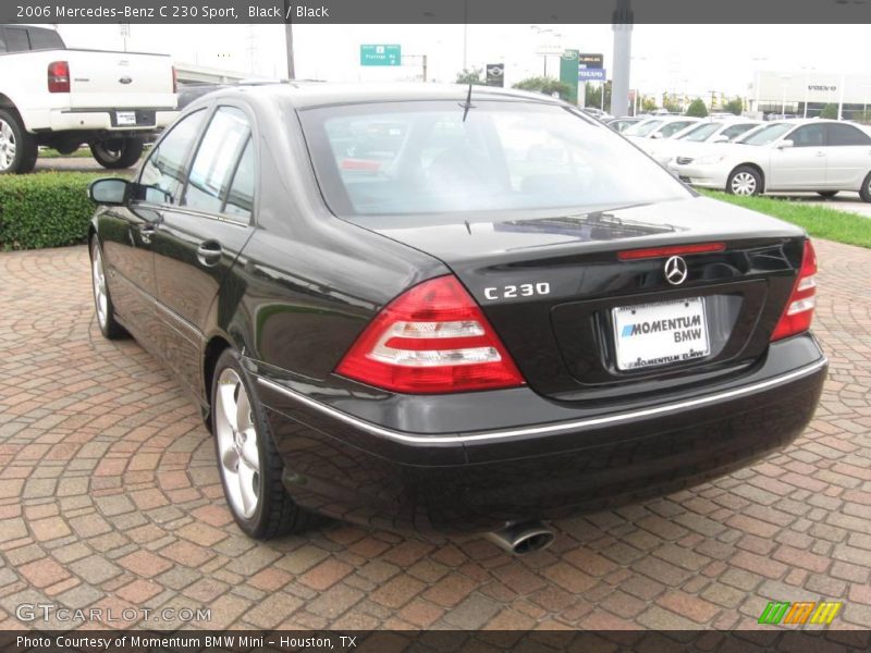 Black / Black 2006 Mercedes-Benz C 230 Sport