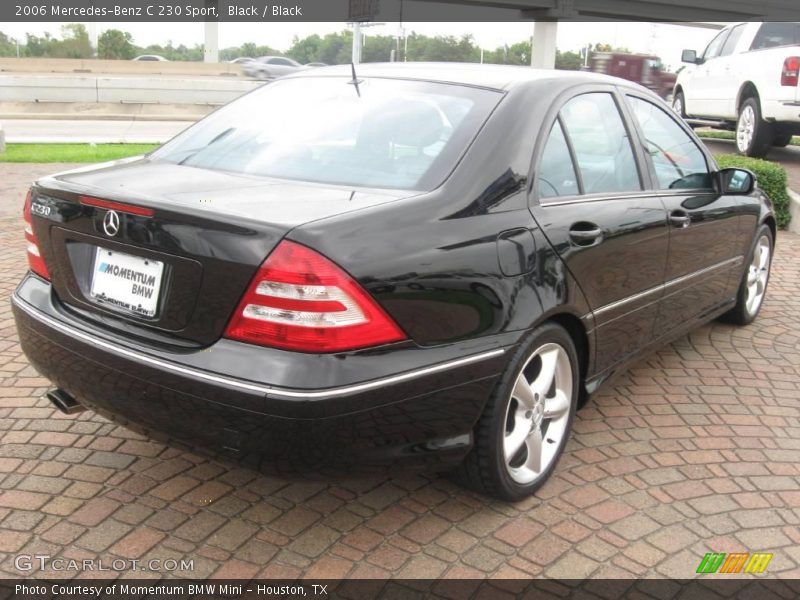 Black / Black 2006 Mercedes-Benz C 230 Sport