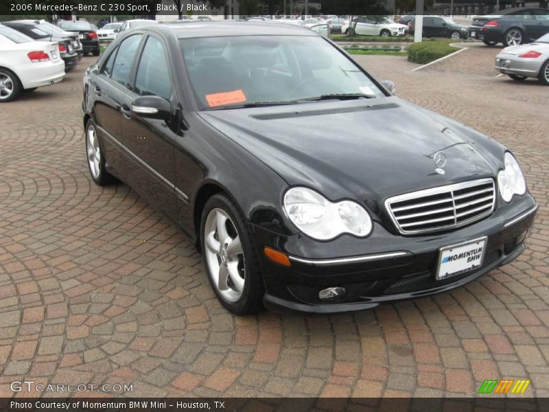 Black / Black 2006 Mercedes-Benz C 230 Sport