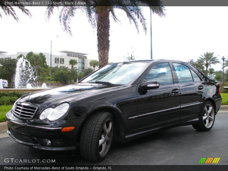 Black / Black 2006 Mercedes-Benz C 230 Sport