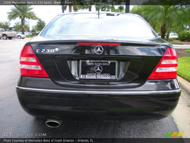 Black / Black 2006 Mercedes-Benz C 230 Sport