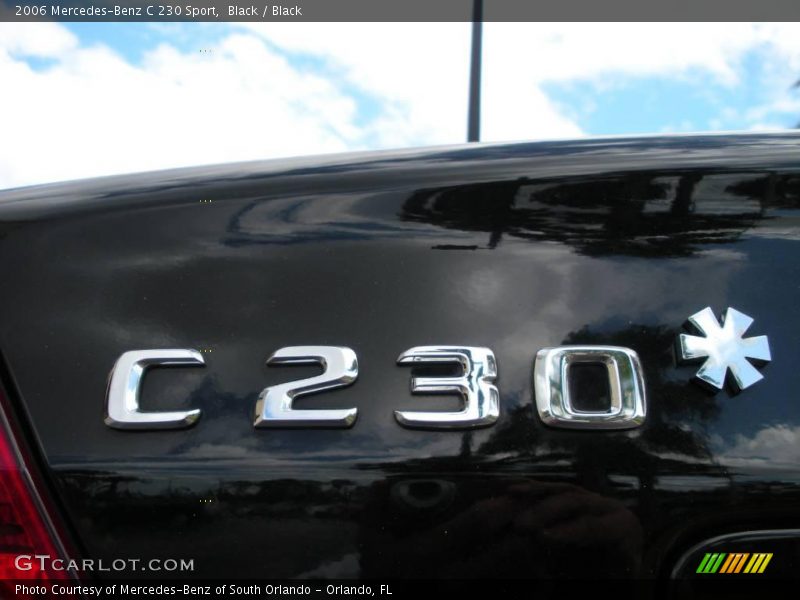 Black / Black 2006 Mercedes-Benz C 230 Sport