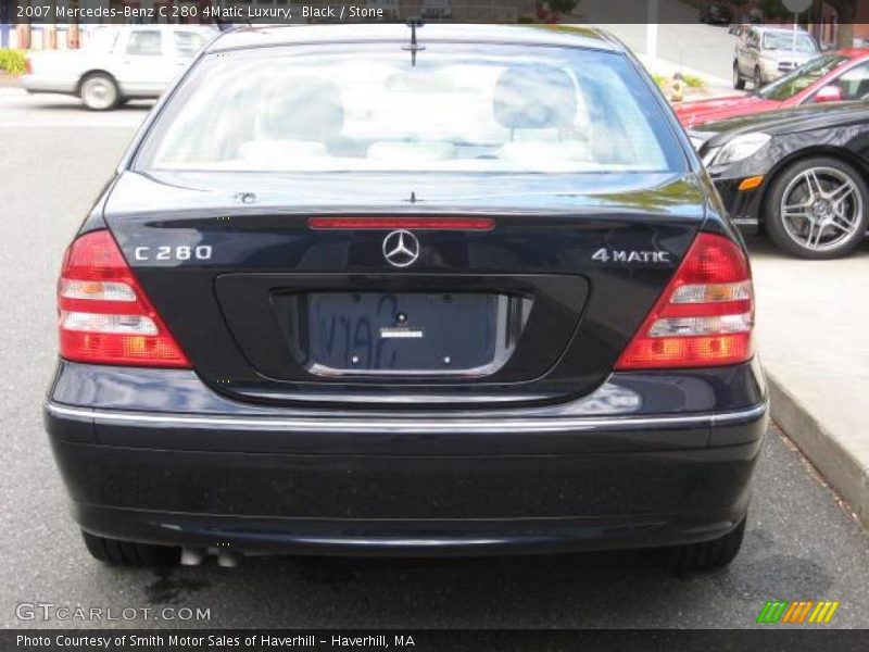 Black / Stone 2007 Mercedes-Benz C 280 4Matic Luxury