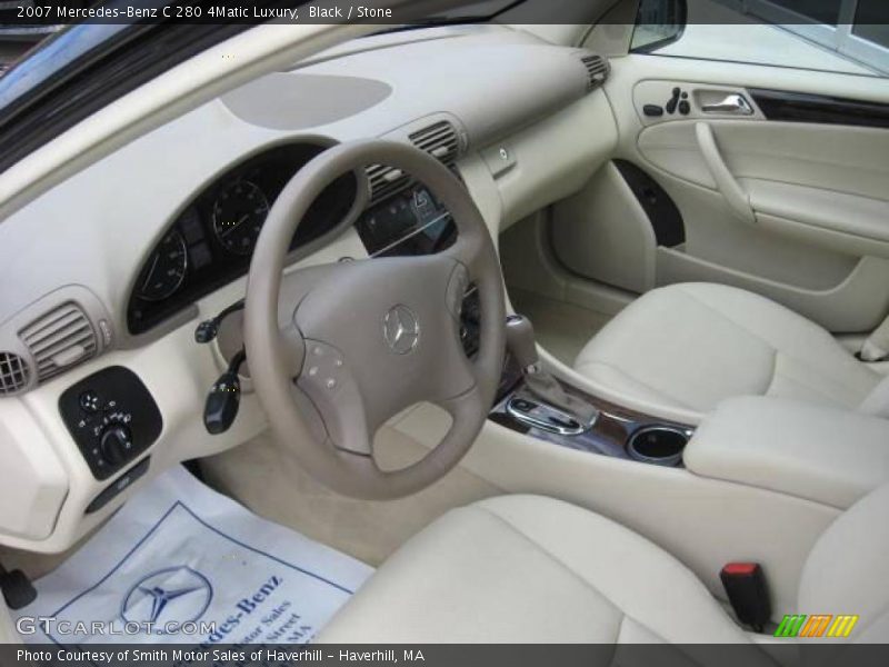 Black / Stone 2007 Mercedes-Benz C 280 4Matic Luxury