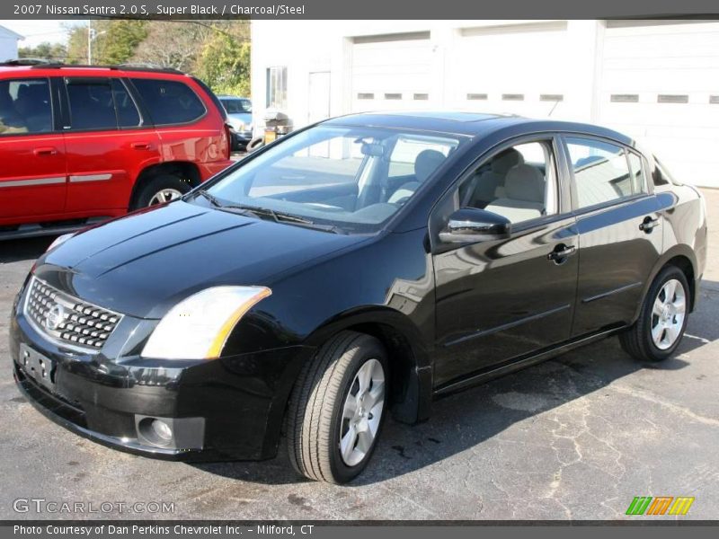Super Black / Charcoal/Steel 2007 Nissan Sentra 2.0 S