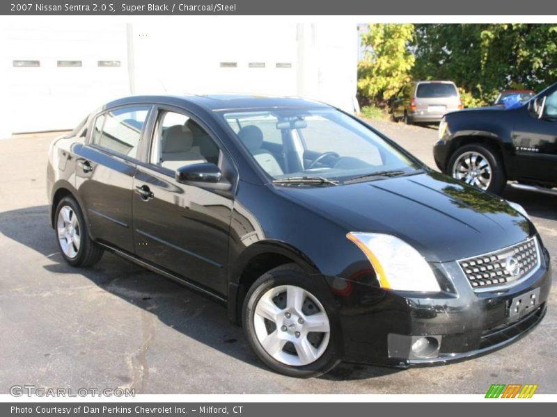 Super Black / Charcoal/Steel 2007 Nissan Sentra 2.0 S