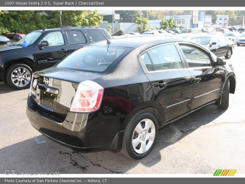 Super Black / Charcoal/Steel 2007 Nissan Sentra 2.0 S